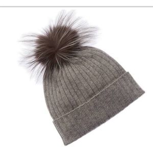 Amicale Cashmere Lurex Hat